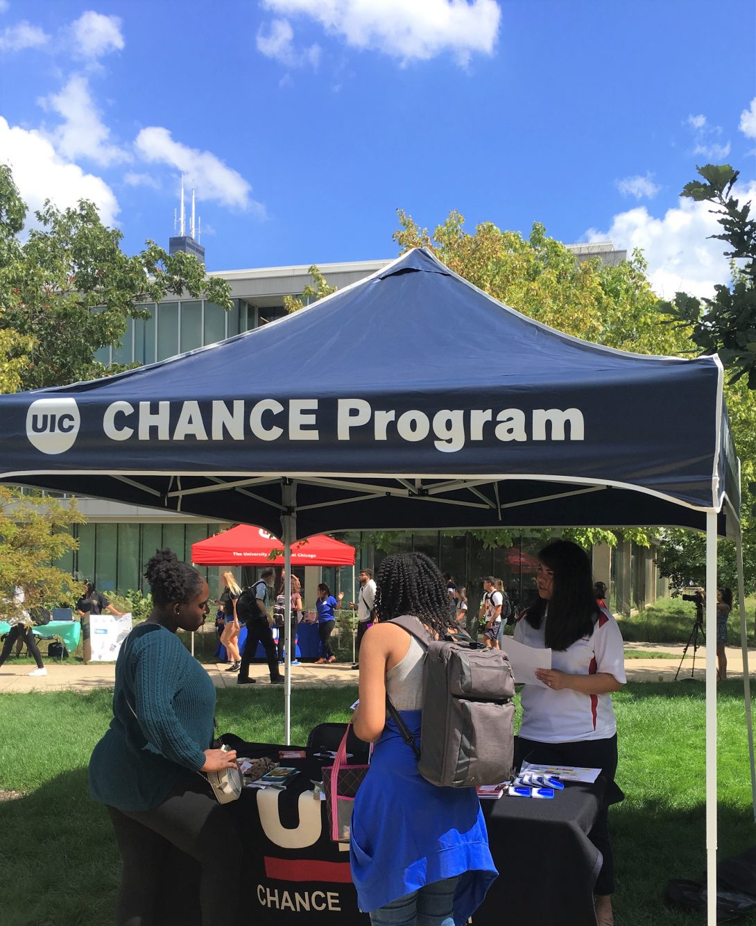 CHANCE tent at the UIC Involvement Fair