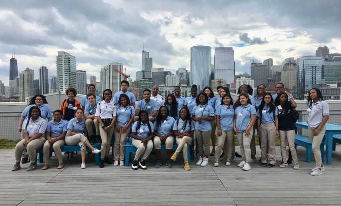High School Students from various Chicago Public Schools and several State of Illinois - School Districts exploring Chicago. These Scholars are from our 
