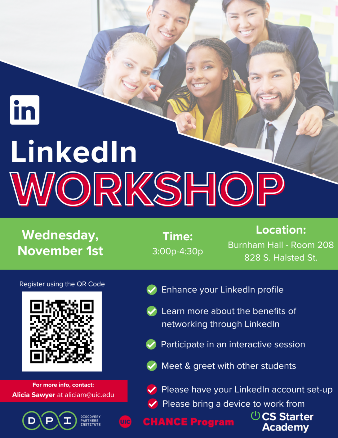 LinkedIn Workshop With Discovery Partners Institute | CHANCE Program ...