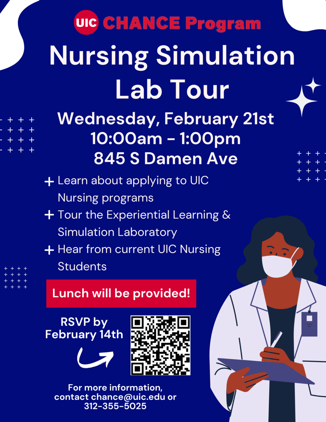 Nursing Simulation Lab Tour flyer.